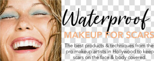 Waterproof Makeup For Scars   Close up  HD Png Download