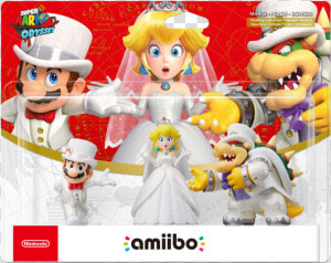 Super Mario Odyssey Wedding Amiibo 3 pack   Super Mario Odyssey Amiibo 3 Pack  HD Png Download