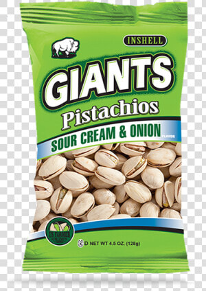 Sour Cream And Onion Pistachios  1 Bag    Giants Pistachios  HD Png Download