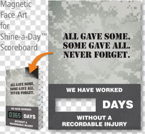 All Gave Some Never Forget Scoreboard Magnetic Face   Microcontroller  HD Png Download