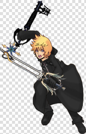 View Samegoogleiqdbsaucenao 532423     Kingdom Hearts Roxas Dual Wield  HD Png Download