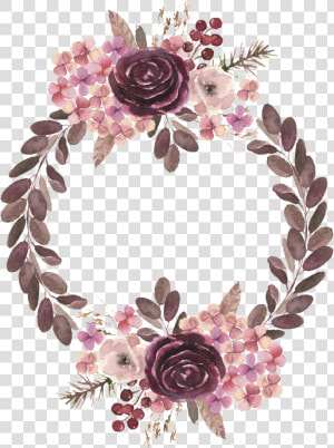 European Flower Wreath Transparent   Floribunda  HD Png Download