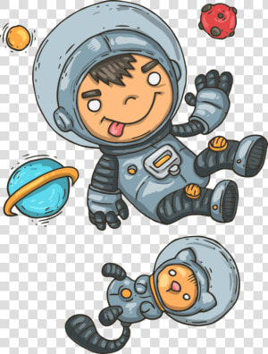 Astronaut Clipart Solar System   Kid Astronaut Png  Transparent Png