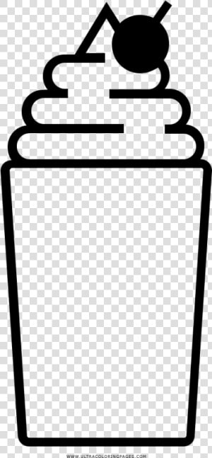 Milkshake Coloring Page   Whipped Cream Icon  HD Png Download