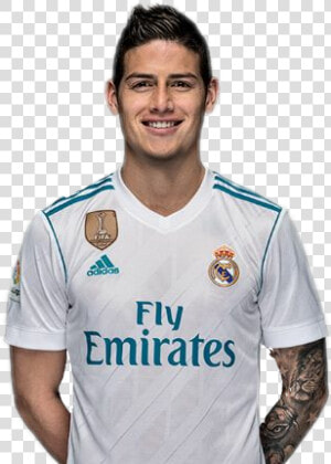  james  realmadrid  futbol  soccer  tattoo  colombia   Jersey Real Madrid 2018  HD Png Download