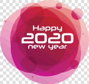 Transparent New year Pink Text Logo For Happy New Year  HD Png Download