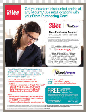 Office Depot Credit Card   Office Depot Store Purchasing Card For Teachers  HD Png Download