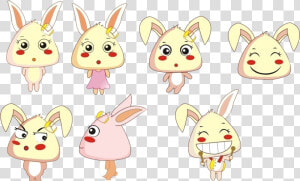 Cartoon Cuteness Rabbit   Cartoon  HD Png Download