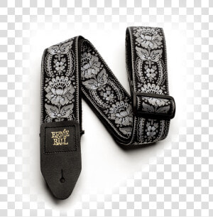 Ernie Ball Silver Orleans Jacquard Strap Thumb   Ernie Ball Royal Orleans Silver Jacquard Guitar Strap  HD Png Download