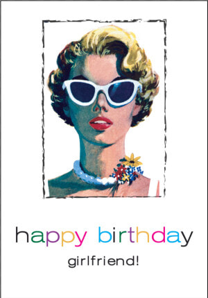 Vintage Birthday Girlfriend Glasses   Poster  HD Png Download