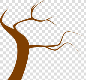 Brown Tree Clip Art   Tree With A Branch Clipart  HD Png Download