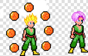 Kid Trunks   Ssj Kid Trunks Dragonballs   Kid Trunks Pixel  HD Png Download