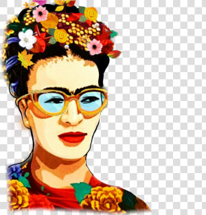  frida  fridakahlo  unibrow Queen  unibrow   Cartoon Illustration Frida Kahlo  HD Png Download