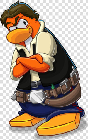 Club Penguin Han Solo   Png Download   Cartoon  Transparent Png