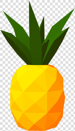 Pineapple Clipart Sticker   Low Poly Pineapple 3d Model  HD Png Download