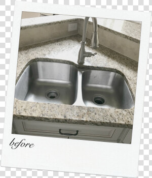 Before Kitchen Sink Remodel   Kitchen Sink  HD Png Download