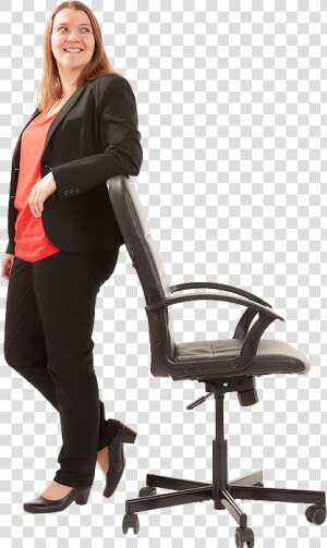 Stefanie Wegele Standing   Office Chair  HD Png Download