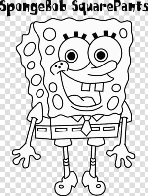 Printable Coloring Pages   Sponge Bob Coloring Pages  HD Png Download