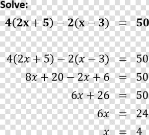 Equations That Equal 50  HD Png Download