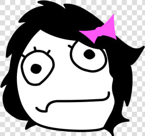 Teh Meme Wiki   Girl Troll Face Png  Transparent Png