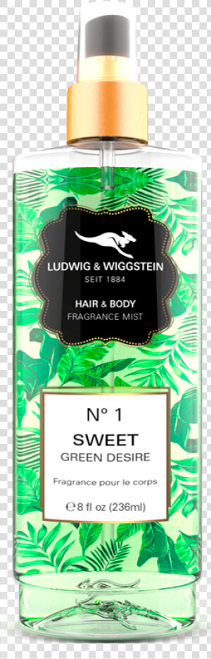 Body Mist Sweet Green Desire   Ludwig  amp  Wiggstein Fragrance Mist  HD Png Download