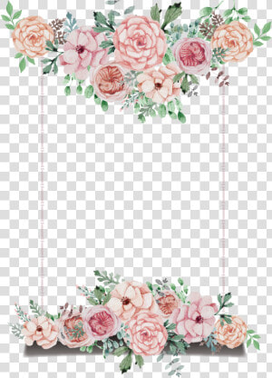 Flower Wedding Signboard Theme Invitation Hand painted   Beautiful Wedding Invitation Cards  HD Png Download