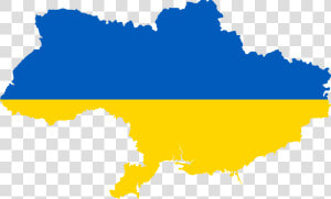 Russia Flag Map   Ukraine Flag Map Png  Transparent Png