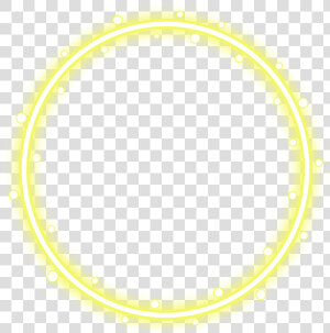 Neon Round Yellow Freetoedit Circle Frame Border Geomet   Transparent Neon Yellow Circle  HD Png Download