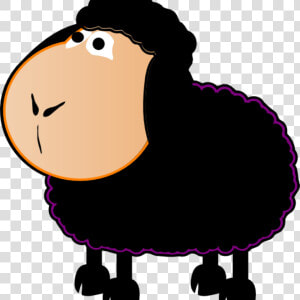 Black Sheep Clipart Black Sheep Clip Art At Clker Vector   Clipart Baba Black Sheep  HD Png Download