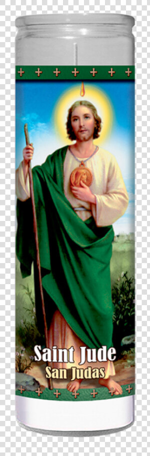 St Jude Green Wax Candle  HD Png Download