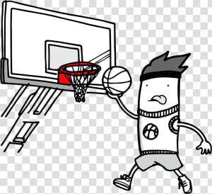 Png Freeuse Library Basketball Hoop Black And White   Streetball  Transparent Png