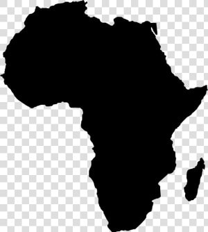 Africa Globe Clip Art   Africa Map Silhouette  HD Png Download