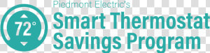 Piedmont Electric S Smart Thermostat Savings Program   Printing  HD Png Download