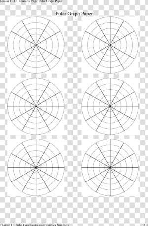 Polar Circle Graph Paper Main Image   Circle  HD Png Download