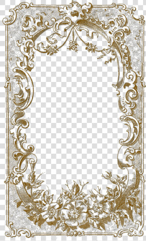 Vintage Gold Frame Png   Vintage Book Frame Png  Transparent Png