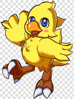 Chocobo Art Cute  HD Png Download