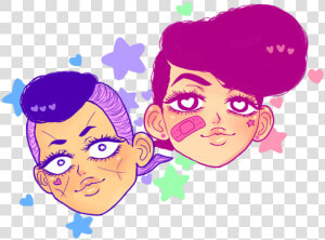 Colorful Josuke And Okuyasu Https  HD Png Download