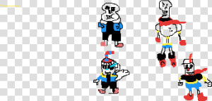 Cuphead And Mugman As Sans And Papyrus  HD Png Download