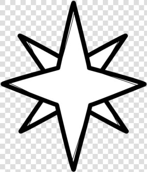 Transparent Star Of Bethlehem Png   Compass Rose  Png Download