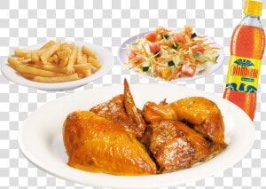 Combo Medio Pollo Asado   Png Download   Medio Pollo Asado Png  Transparent Png