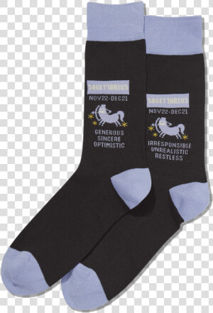 Men S Sagittarius Zodiac Socks Class Slick Lazy Image   Sock  HD Png Download