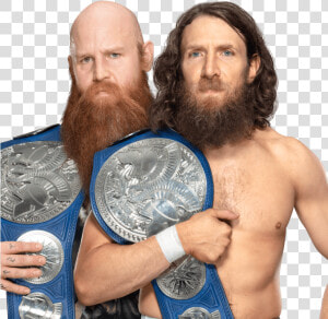 Wwe Smackdown Tag Team Championship   Daniel Bryan And Rowan Vs Heavy Machinery Vs New Day  HD Png Download