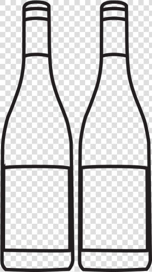 Outline Of Wine Bottles   Outline Wine Bottle Png  Transparent Png