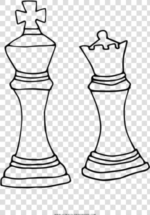 Chess Pieces Coloring Page   Chess  HD Png Download