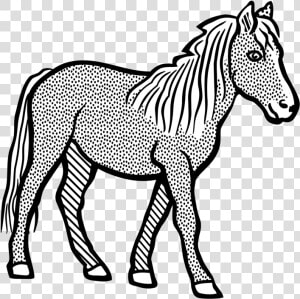 Horse Ausmalbild Coloring Book Unicorn Microsoft Word   Clipart Black And White Horse  HD Png Download