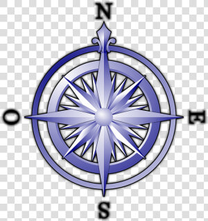 Blue Compass Svg Clip Arts   Puntos Cardinales Clipart  HD Png Download