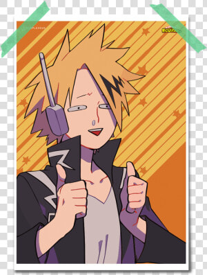 Transparent Funny Anime Png   My Hero Academia Denki Dumb  Png Download