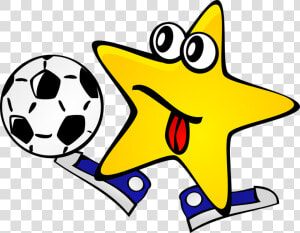 Football  Football Player  Sports  Gaming  Star  Yellow   Soccer Star Clipart  HD Png Download