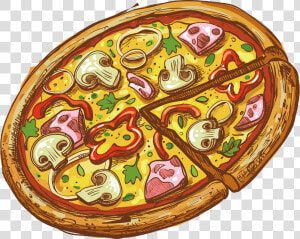 橙子 橙色 插画 水果 美食   Pizza Buona Villa Verucchio  HD Png Download