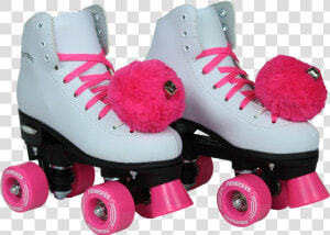 Womens Roller Skates With Pom Poms   Png Download  Transparent Png